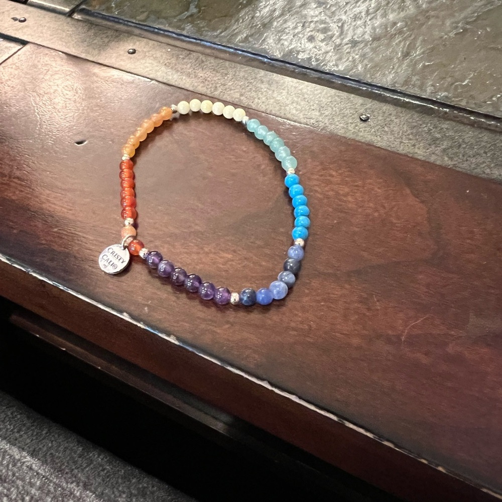 Cristy Cali Chakra Harmony Signature Stretchy Bracelet- 8 inches